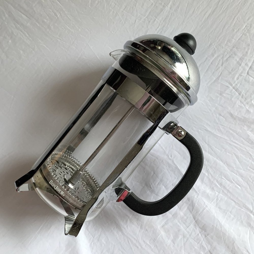 French Press by Bonjour - glass and chrome french press